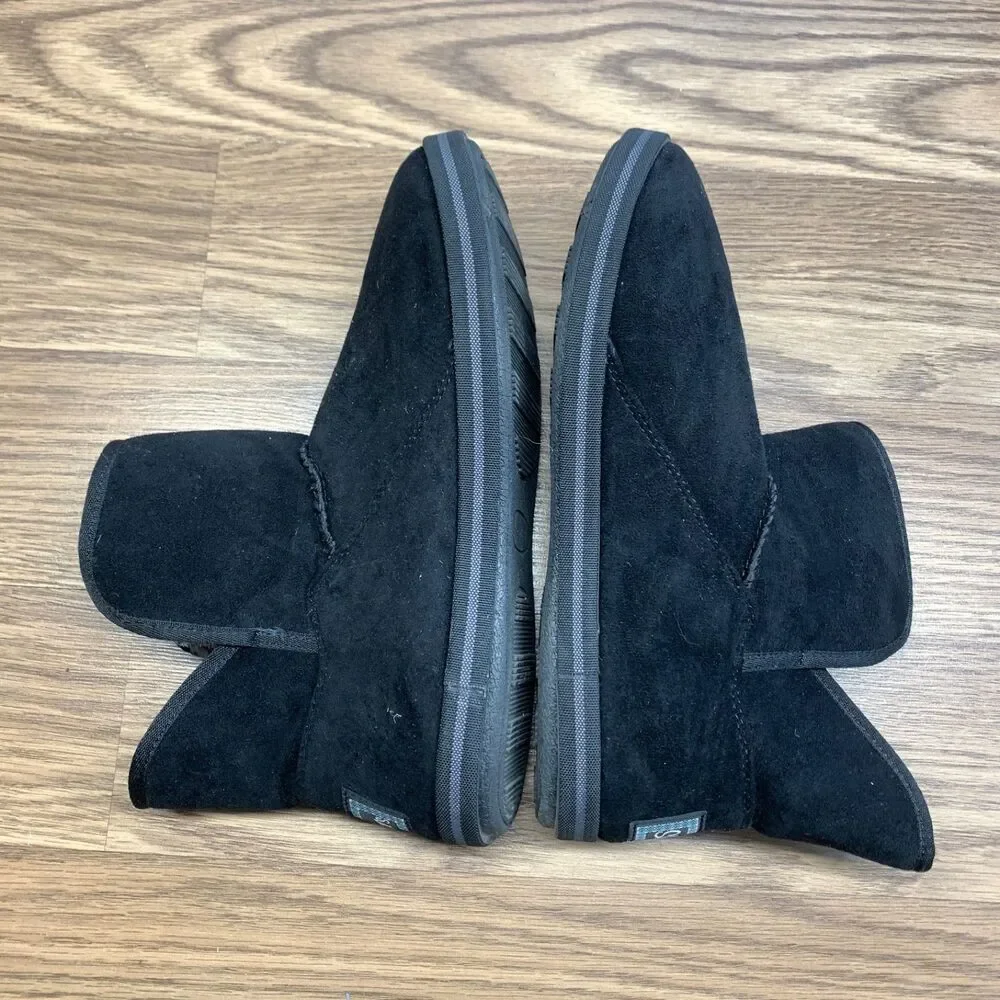 Womens‎ Skechers Cozy Campfire - Fresh Breeze Black Comfy Slippers Size 7.5